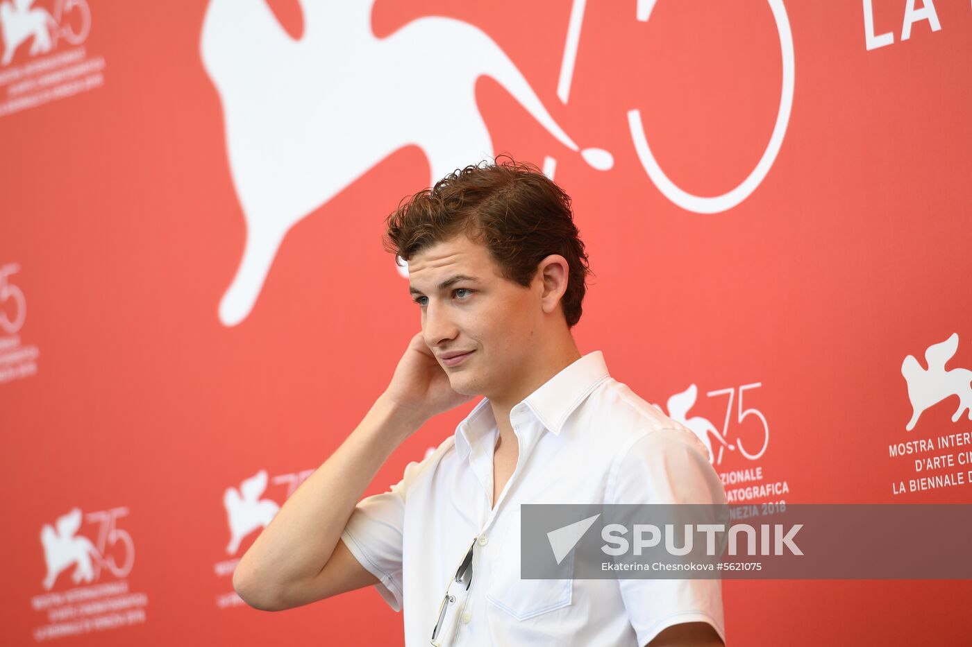 Actor Tye Sheridan during a photo call for The Mountain at the 75th Venice Film Festival. Location: Italy, Venice. Author: Ekaterina Chesnokova/Sputnik. 75th Venice Film Festival. Day two