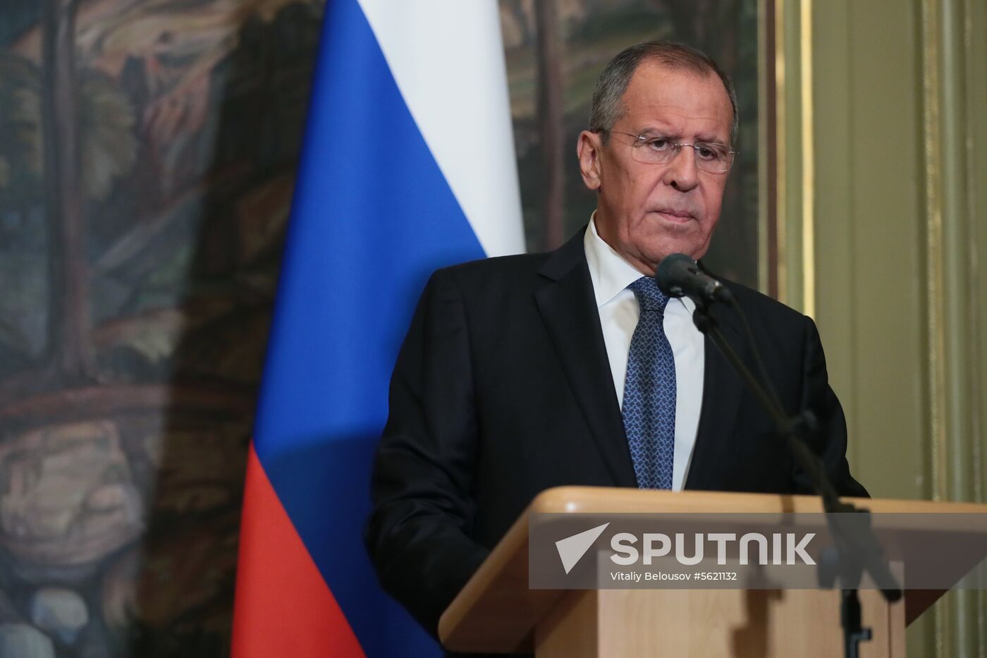Russian, Syrian Foreign Ministers Lavrov and Muallem meeting