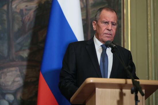 Russian, Syrian Foreign Ministers Lavrov and Muallem meeting