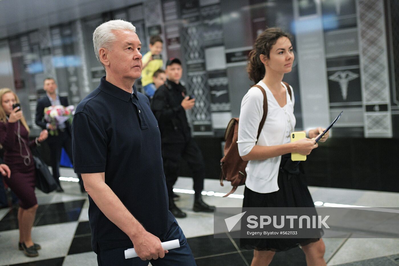 Moscow Mayor Sobyanin unveils new metro section