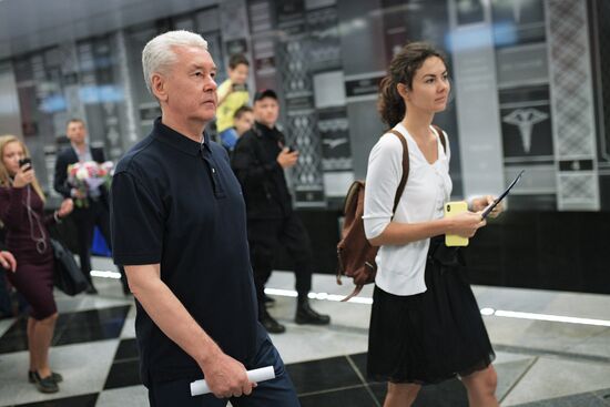 Moscow Mayor Sobyanin unveils new metro section