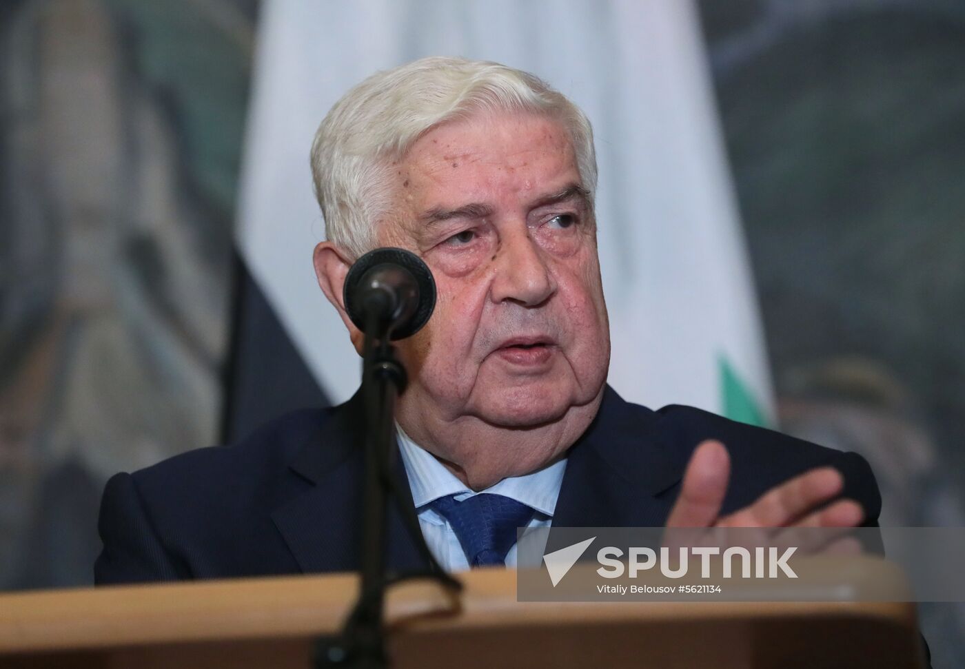 Russian, Syrian Foreign Ministers Lavrov and Muallem meeting