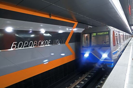 Moscow Mayor Sobyanin unveils new metro section