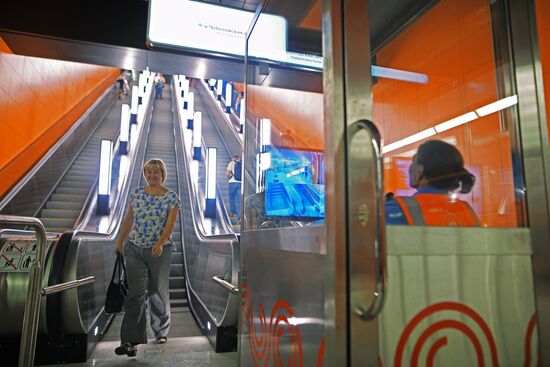 Moscow Mayor Sobyanin unveils new metro section