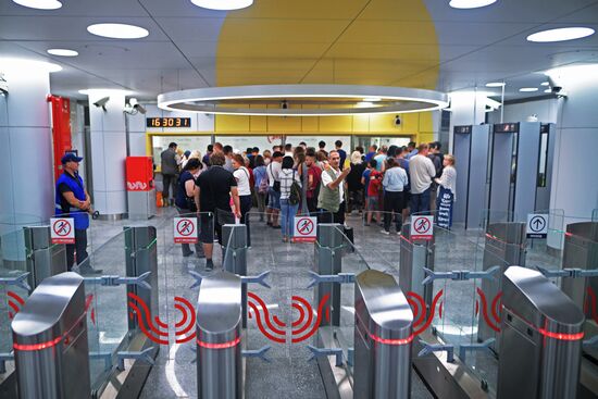 Moscow Mayor Sobyanin unveils new metro section