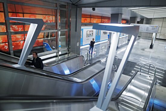 Moscow Mayor Sobyanin unveils new metro section