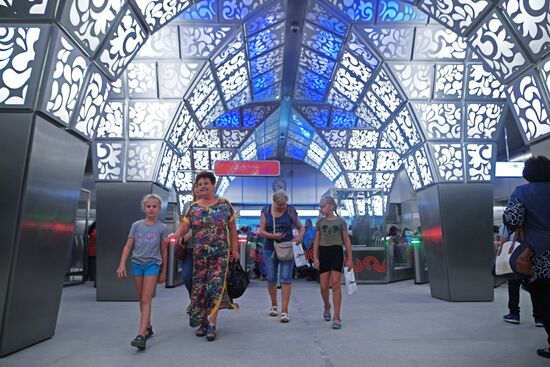 Moscow Mayor Sobyanin unveils new metro section