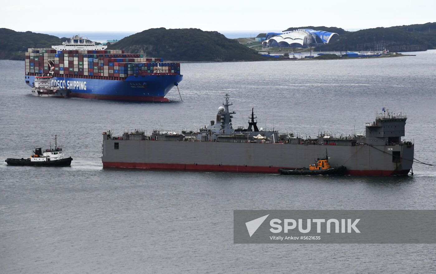 Gromky corvette arrives in Vladivostok