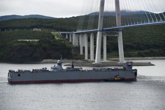 Gromky corvette arrives in Vladivostok