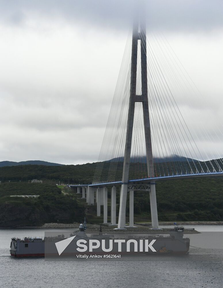 Gromky corvette arrives in Vladivostok