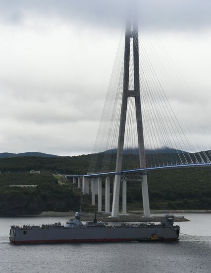 Gromky corvette arrives in Vladivostok