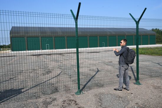 Crash site of Polish Tu-154 plane in Smolensk