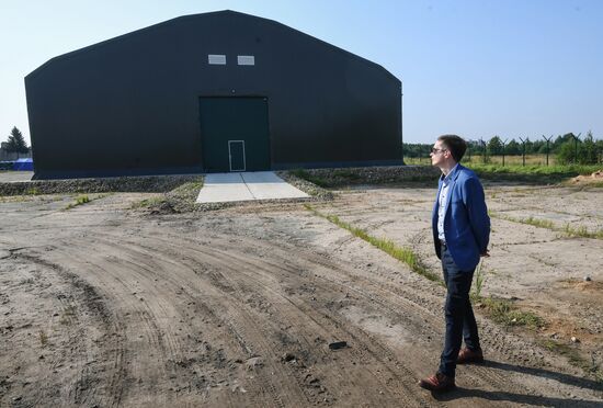 Crash site of Polish Tu-154 plane in Smolensk
