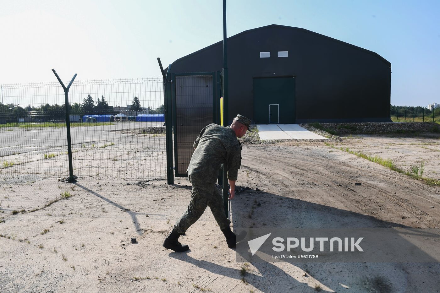 Crash site of Polish Tu-154 plane in Smolensk