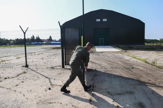 Crash site of Polish Tu-154 plane in Smolensk