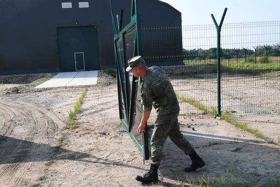 Crash site of Polish Tu-154 plane in Smolensk