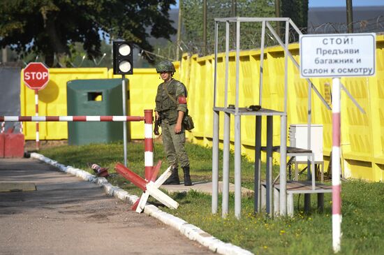 Crash site of Polish Tu-154 plane in Smolensk