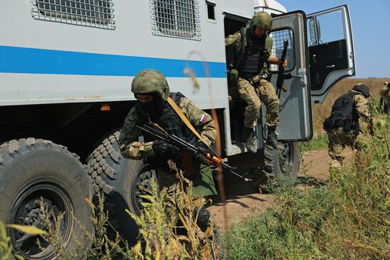 Training of Special Purpose Police Unit of Belgorod Region's National Guard