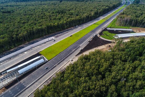 Construction of transport infrastructure facilities in New Moscow