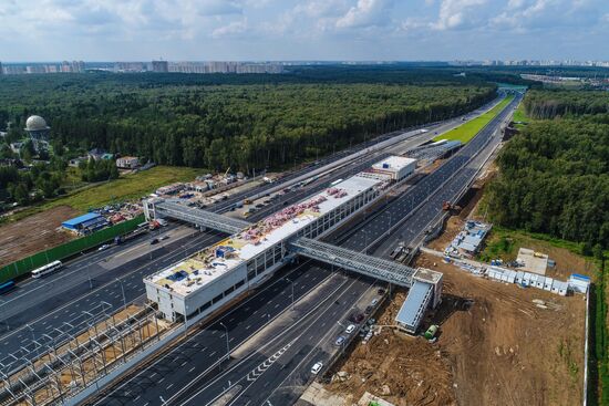 Construction of transport infrastructure facilities in New Moscow
