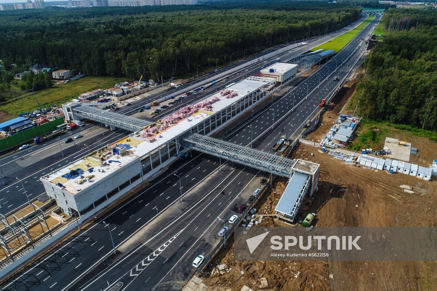 Construction of transport infrastructure facilities in New Moscow
