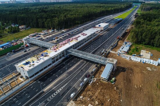 Construction of transport infrastructure facilities in New Moscow