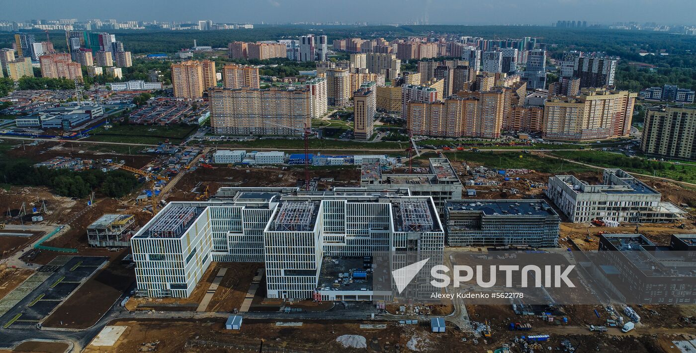 Construction of transport infrastructure facilities in New Moscow