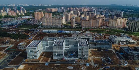 Construction of transport infrastructure facilities in New Moscow