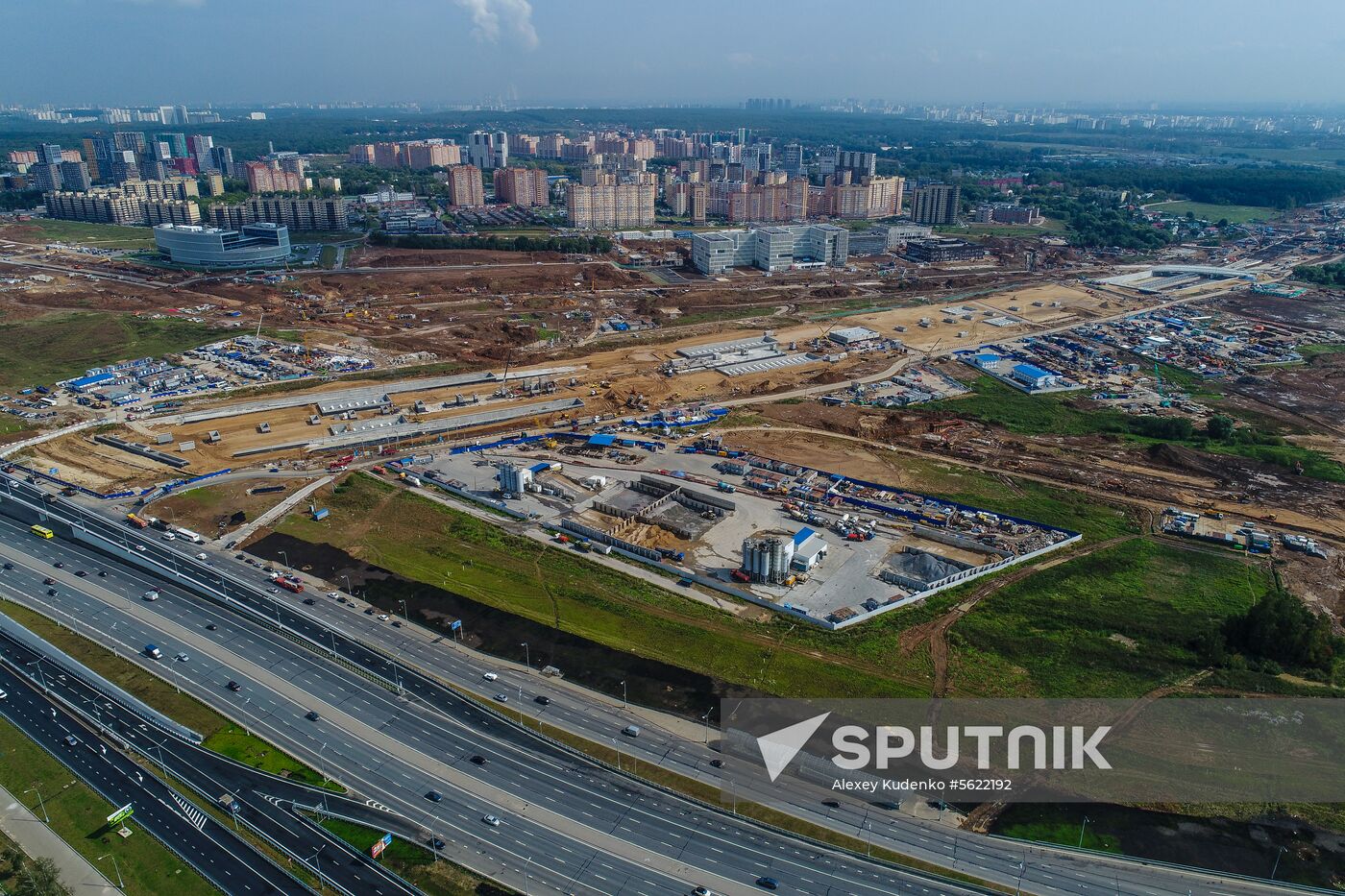 Construction of transport infrastructure facilities in New Moscow
