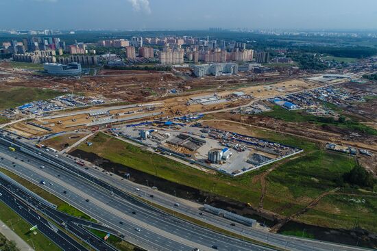 Construction of transport infrastructure facilities in New Moscow