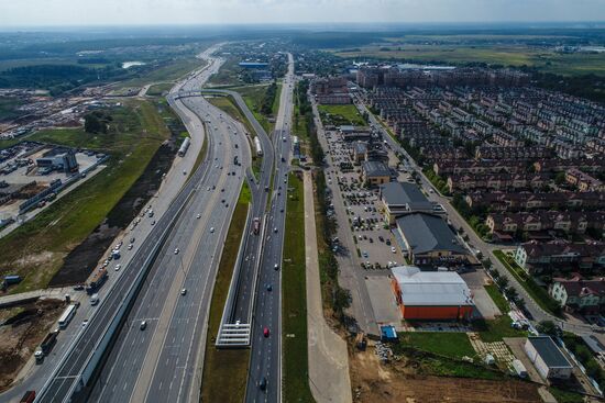 Construction of transport infrastructure facilities in New Moscow