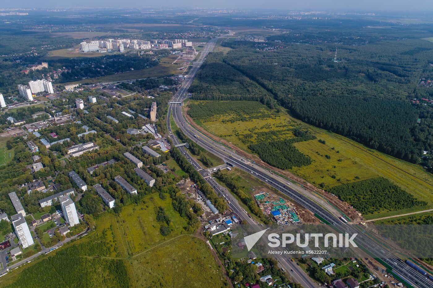Construction of transport infrastructure facilities in New Moscow