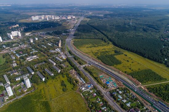 Construction of transport infrastructure facilities in New Moscow