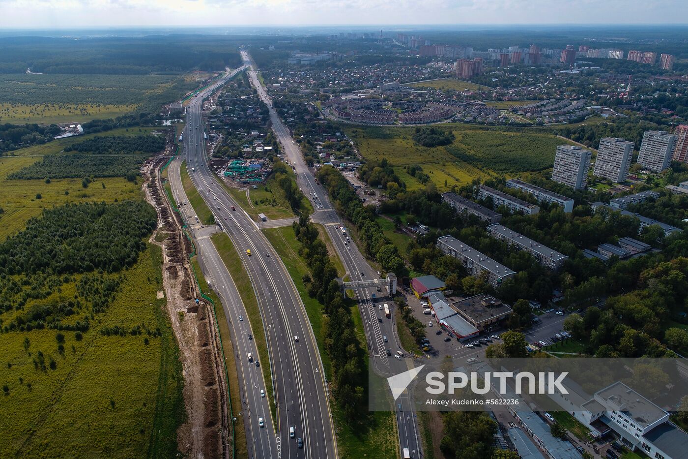 Construction of transport infrastructure facilities in New Moscow