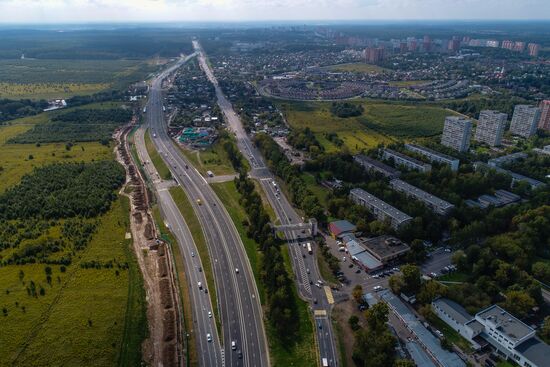 Construction of transport infrastructure facilities in New Moscow