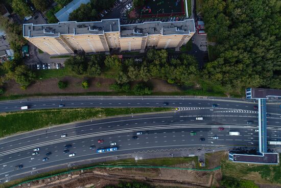 Construction of transport infrastructure facilities in New Moscow
