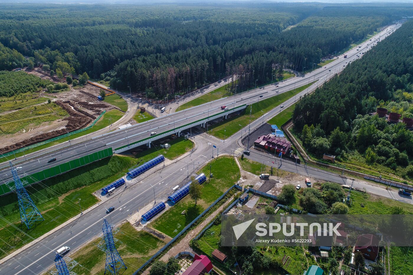 Construction of transport infrastructure facilities in New Moscow