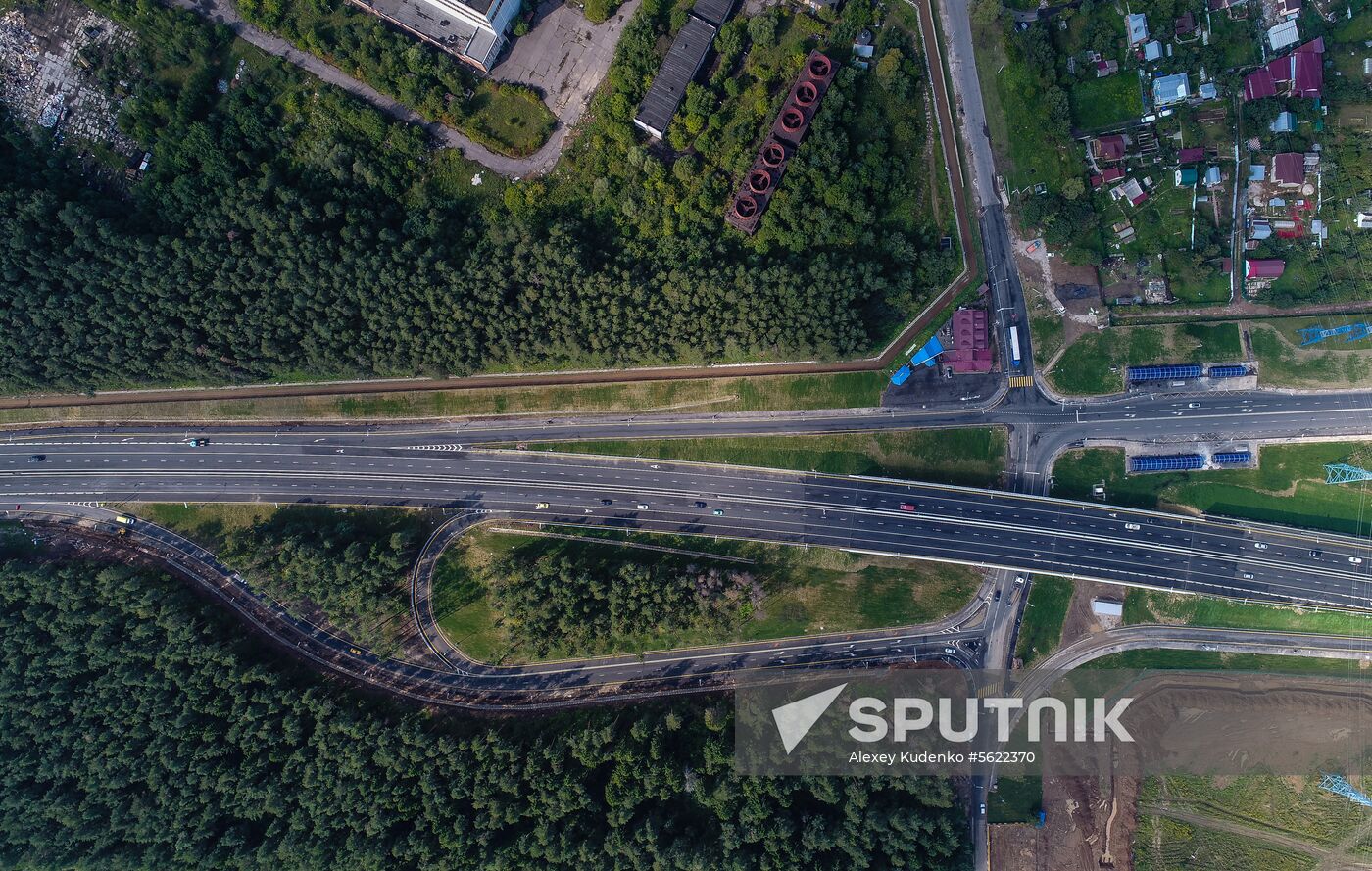 Construction of transport infrastructure facilities in New Moscow