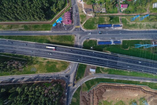 Construction of transport infrastructure facilities in New Moscow