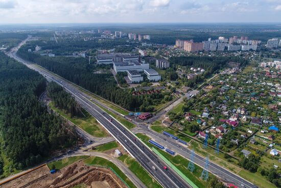 Construction of transport infrastructure facilities in New Moscow