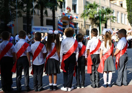 School year begins across Russia