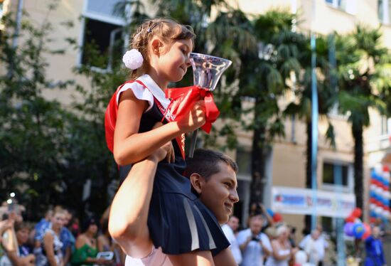 School year begins across Russia