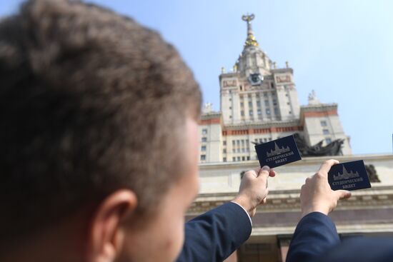 Freshman Day at Lomonosov Moscow State University