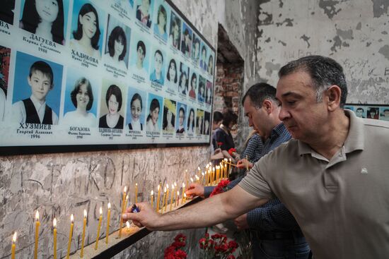 Commemorative events in Beslan