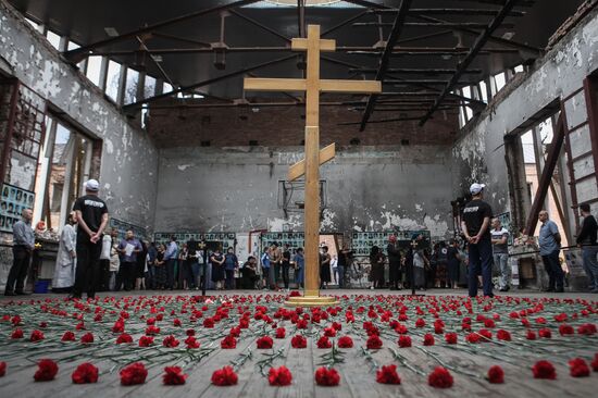 Commemorative events in Beslan