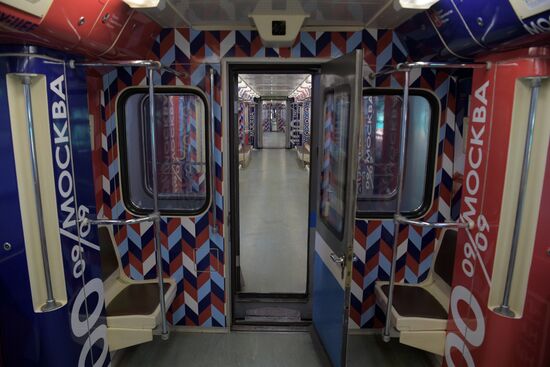 Launch of Moscow Mayors themed train