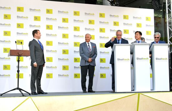 Russian Prime Minister Dmitry Medvedev visits Skolkovo Technopark