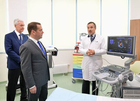 Russian Prime Minister Dmitry Medvedev visits Skolkovo Technopark