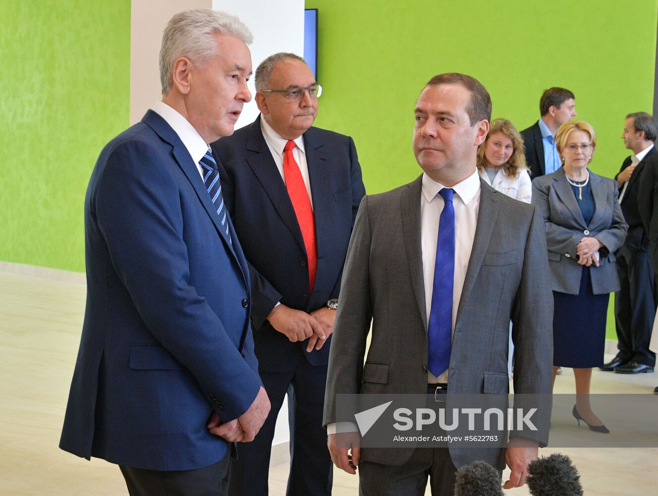 Russian Prime Minister Dmitry Medvedev visits Skolkovo Technopark