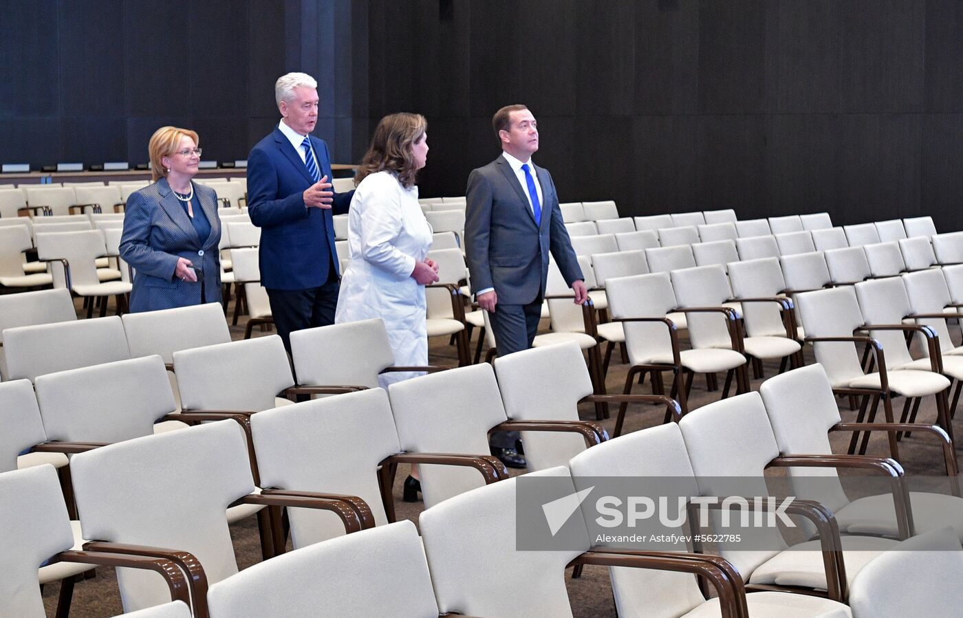 Russian Prime Minister Dmitry Medvedev visits Skolkovo Technopark